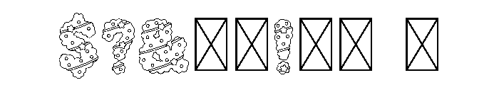Twinkle Holly Outline Font OTHER CHARS