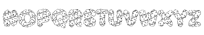 Twinkle Holly Outline Font LOWERCASE