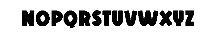 Twinkle Thick Font LOWERCASE
