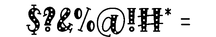 TwinkleGlow Font OTHER CHARS