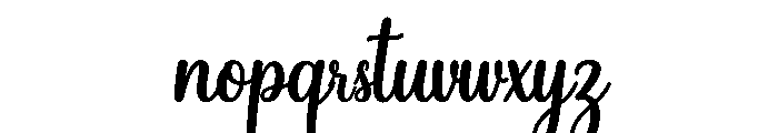 TwinkleSnowflake Font LOWERCASE
