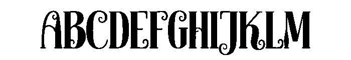 Twinklea Font UPPERCASE