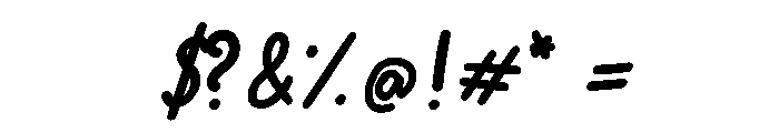 Twinkleberry Bold Font OTHER CHARS