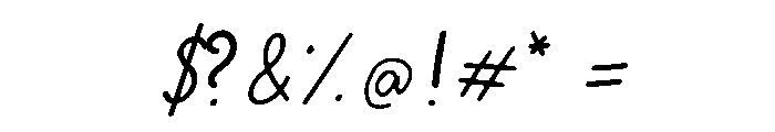 Twinkleberry Light Font OTHER CHARS