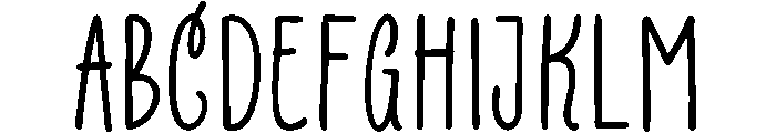 Twinkling Valentine Sans Regular Font UPPERCASE