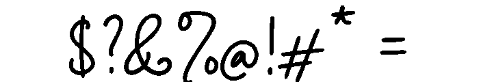 Twinkling Valentine Script Regular Font OTHER CHARS