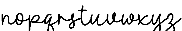 Twinkling Valentine Script Regular Font LOWERCASE