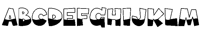 TwirlTone-Flip Font UPPERCASE
