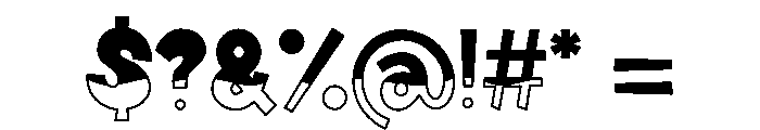 TwirlTone-Flop Font OTHER CHARS