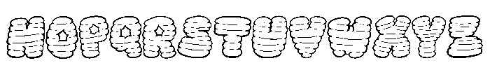 Twister Letters By Sque Regular Font UPPERCASE