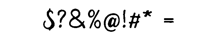 Twistoria Script Font OTHER CHARS