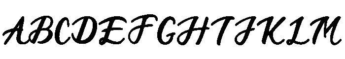 Twistoria Script Font UPPERCASE