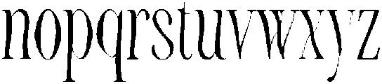 TWIST Regular otf (400) Font LOWERCASE