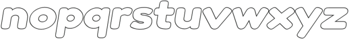 Twig Outline Italic otf (400) Font LOWERCASE