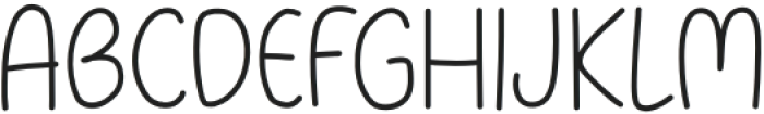 Twinkiewish Regular otf (400) Font UPPERCASE