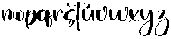 Twinkle Birthday Regular otf (400) Font LOWERCASE