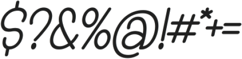 Twinkle Sunday Italic otf (400) Font OTHER CHARS