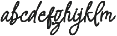 Twinkling Original Italic otf (400) Font LOWERCASE