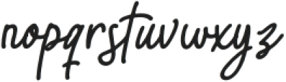 Twinkling Original Italic otf (400) Font LOWERCASE