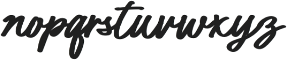 Twisted Author Bold otf (700) Font LOWERCASE