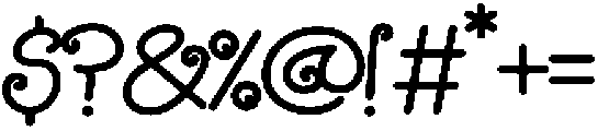 Twisted Noodle otf (400) Font OTHER CHARS