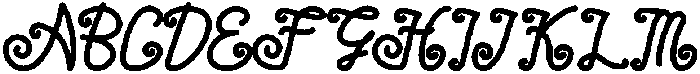 Twisted Noodle otf (400) Font UPPERCASE