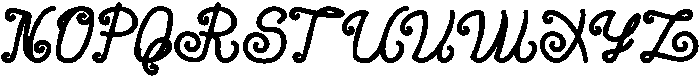 Twisted Noodle otf (400) Font UPPERCASE