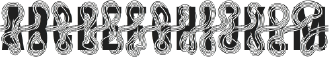 TwistedRibbon-Regular otf (400) Font LOWERCASE