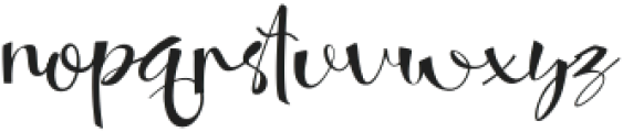 Twisty Squosh Regular otf (400) Font LOWERCASE