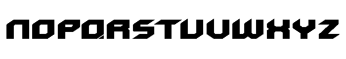 Twin Ion Bomber Font UPPERCASE
