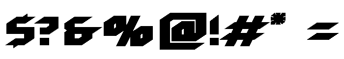 Twin Ion Fighter Font OTHER CHARS