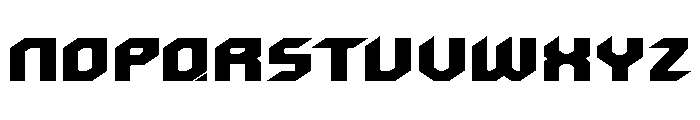 Twin Ion Fighter Font UPPERCASE