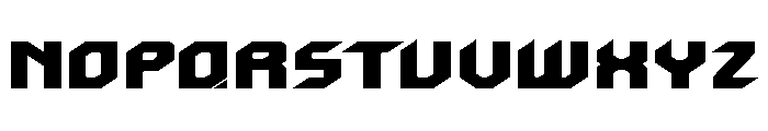 Twin Ion Fighter Font LOWERCASE