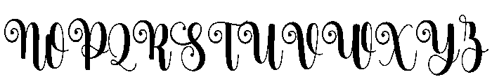 Twinkle Christmas Font UPPERCASE