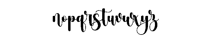 Twinkle Christmas Font LOWERCASE