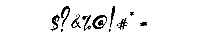 Twister Script Font OTHER CHARS