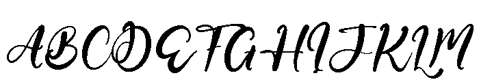 Twister Script Font UPPERCASE