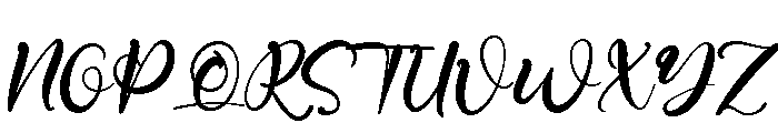 Twister Script Font UPPERCASE