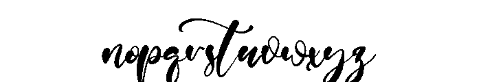 Twister Script Font LOWERCASE