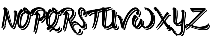 Twopath Shadow Font UPPERCASE