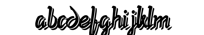 Twopath Shadow Font LOWERCASE