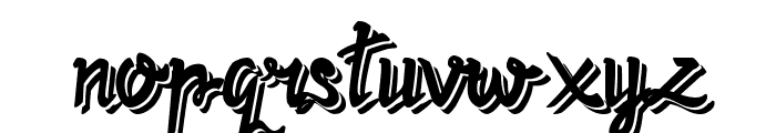 Twopath Shadow Font LOWERCASE