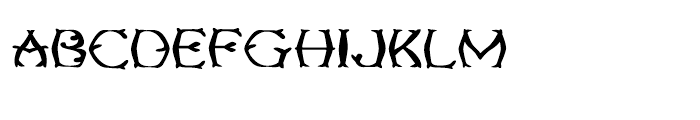 Twigglee Warped Font LOWERCASE