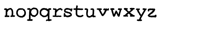 Two Fingers Courier Rough Font LOWERCASE