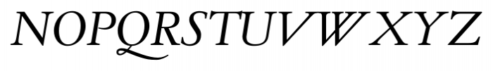 TWT Pavane Regular Italic Font UPPERCASE