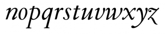 TWT Pavane Regular Italic Font LOWERCASE