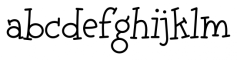 Tweedledee Regular Font LOWERCASE