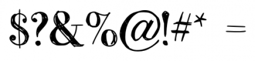 Two Fingers Bodoni Font OTHER CHARS