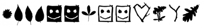 TWIGS 4 kids Icons Font LOWERCASE
