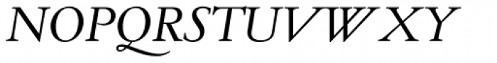 TWT Pavane Italic Font UPPERCASE